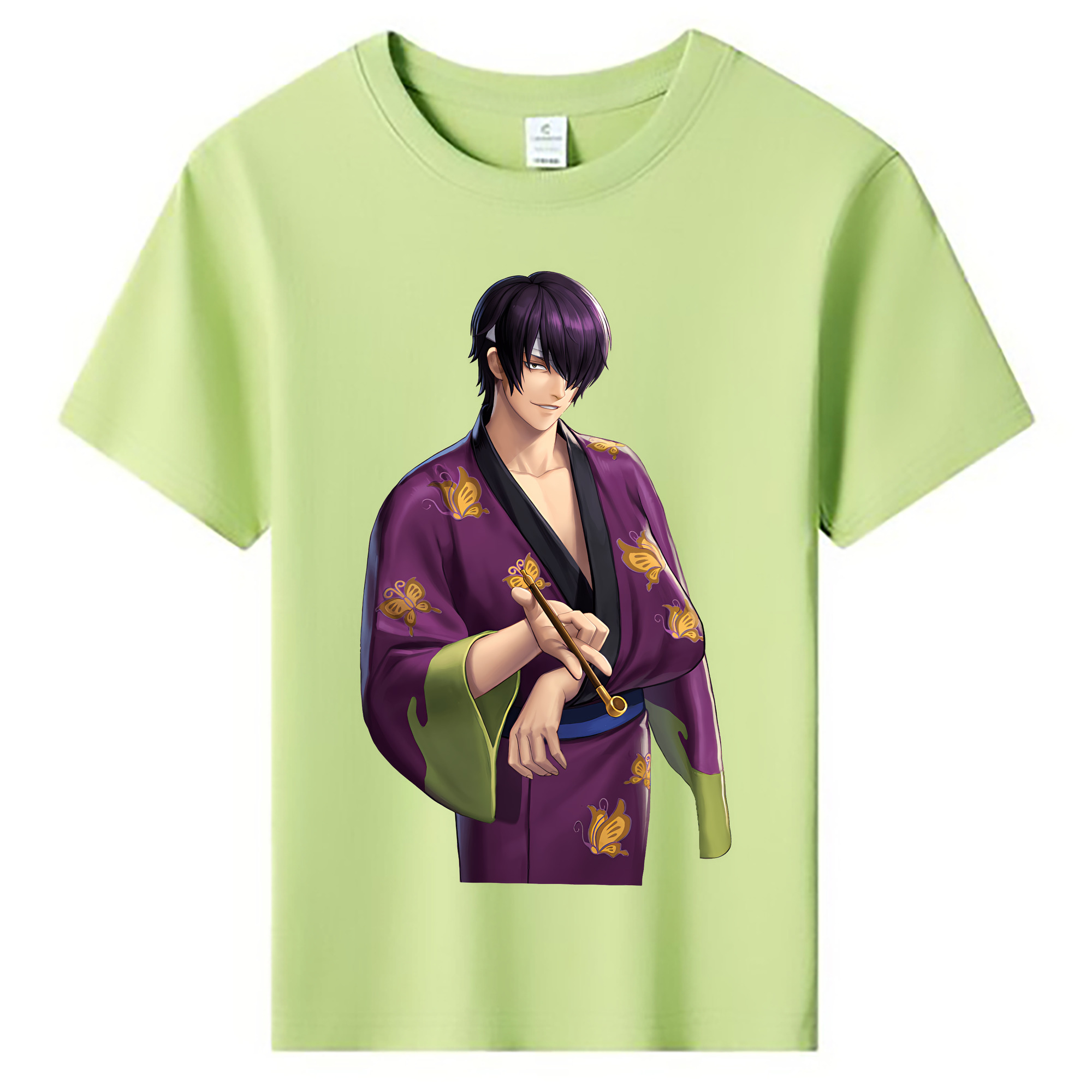 （画像用） ぎんたま 坂田銀時（さかたぎんとき） 神楽 志村新八（しむら しんぱち） GINTAMA Sakata Gintoki Kagura Shimura Shinpachi 綿100％キッズTシャツ（フロントプリント）